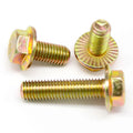 Din6921 Hexagon Bolt 8.8 Flange Bolt Grade 5 Zinc 3/8-16 X 1-1/4 Dished Head Hex Flange Bolt