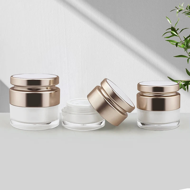 Bottles Set Skin Care Containers Customized logo Printing Cosmetic Cream Jars