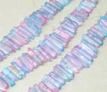 DIY High-grade Titanium Rainbow Angel Aura Lemurian Seed Quartz Crystals Point Christmas Decorate