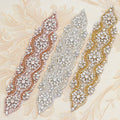 Luxury Exquisite Flower Resin Applique Bridal Wedding Dress Bodice Pearl Crystal Rhinestone Customized Design Iron-On Sew-on Hat