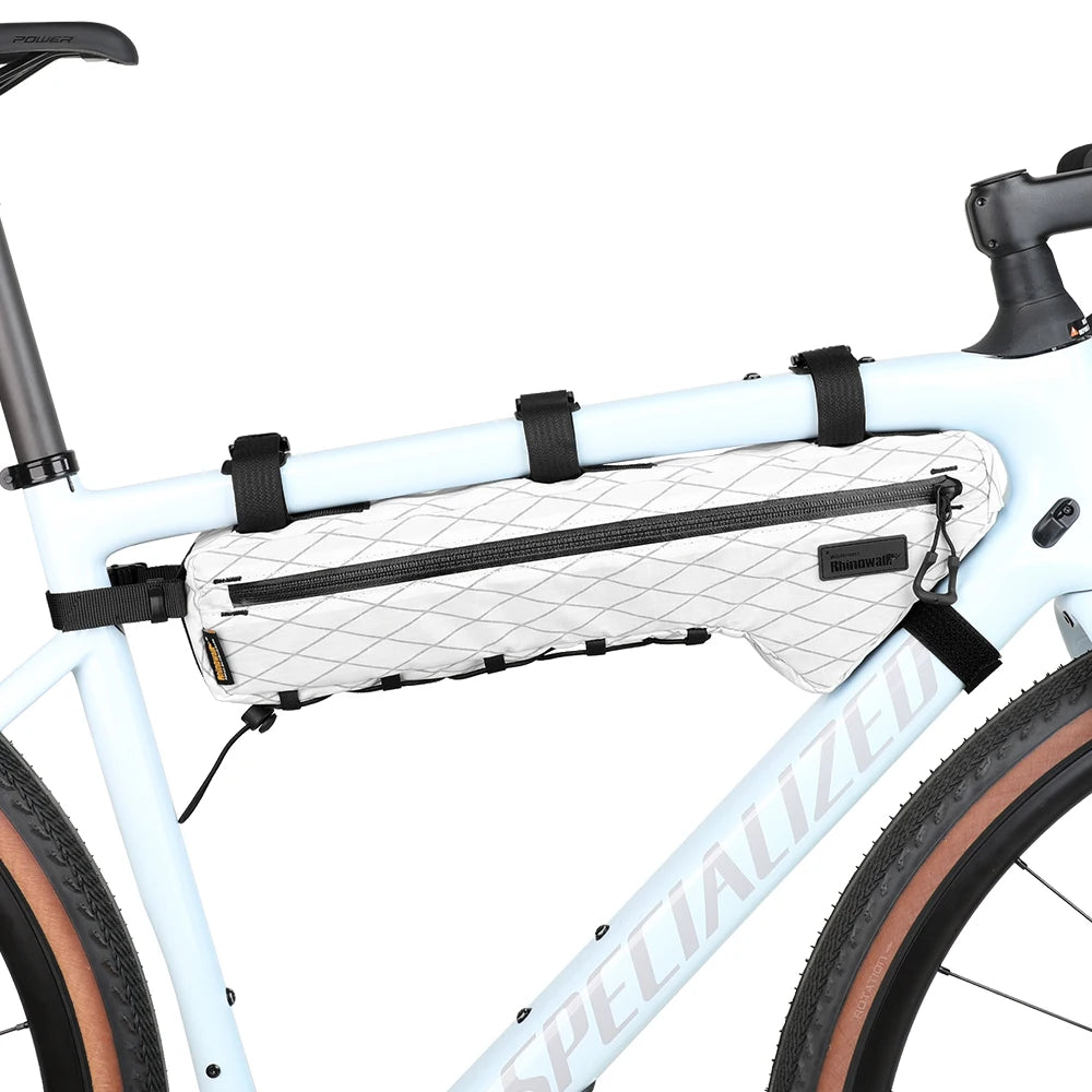 Rhinowalk 2.4 Liter Bicycle Triangle Frame Bag Durable Nylon Under Tube Pack for Road Bike Wilderness Series Bikepacking