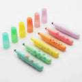 Economical Fluorescent Colorful Custom Pastel Highlighters Mini Marking Pen Set with Own Label 12 Colors
