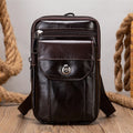 MARRANT 7538 Genuine Leather Belt Bag Phone Waist Pouch Men Loop Holster Waist Pack Small Leather Crossbody Shoulder Bag