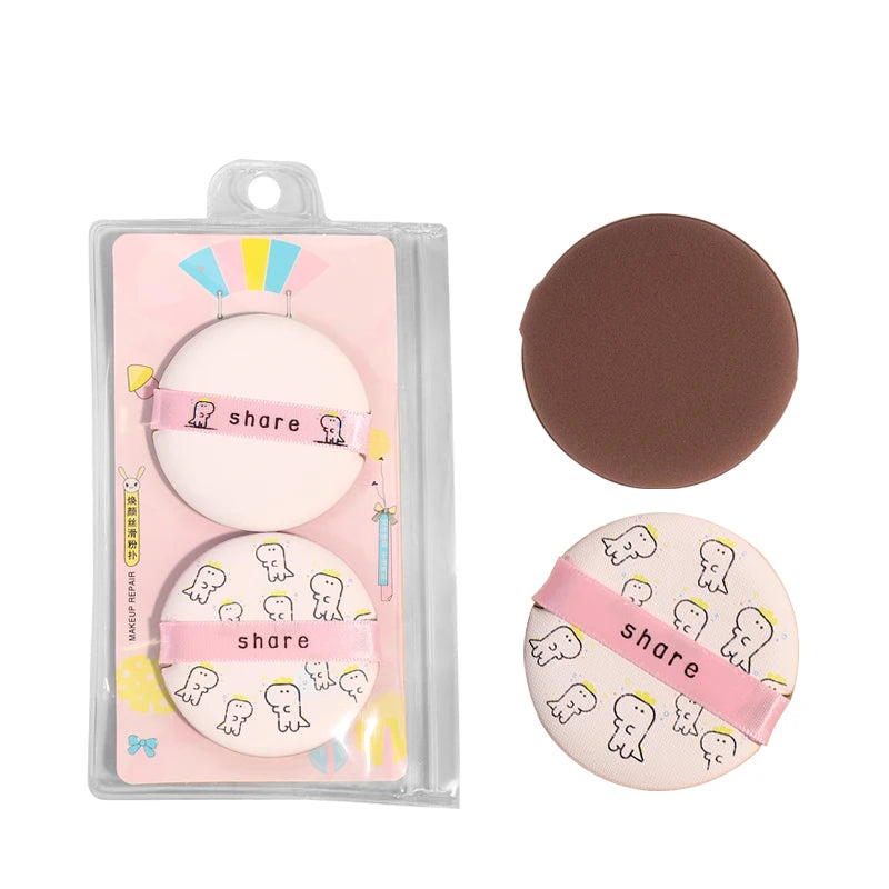 2024 Professional Makeup Puff Round Shape Powder Facial Washable Makeup Cosmetic Tool BB CC Cream Beauty
