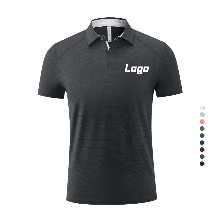 Lidong Wholesale Men's Short Sleeve for Polo Shirts Slim Fitting Design Soft Breathable Plus Size Short Sleeve Polo Shirts