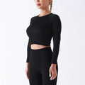2026 Custom Sportswear Gym Fitness Long Sleeves Top Seamless Workout Tops