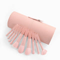 Pink Professional Travel Makeup Brush Set 7pcs/10pcs with Bag for Face & Eye Use