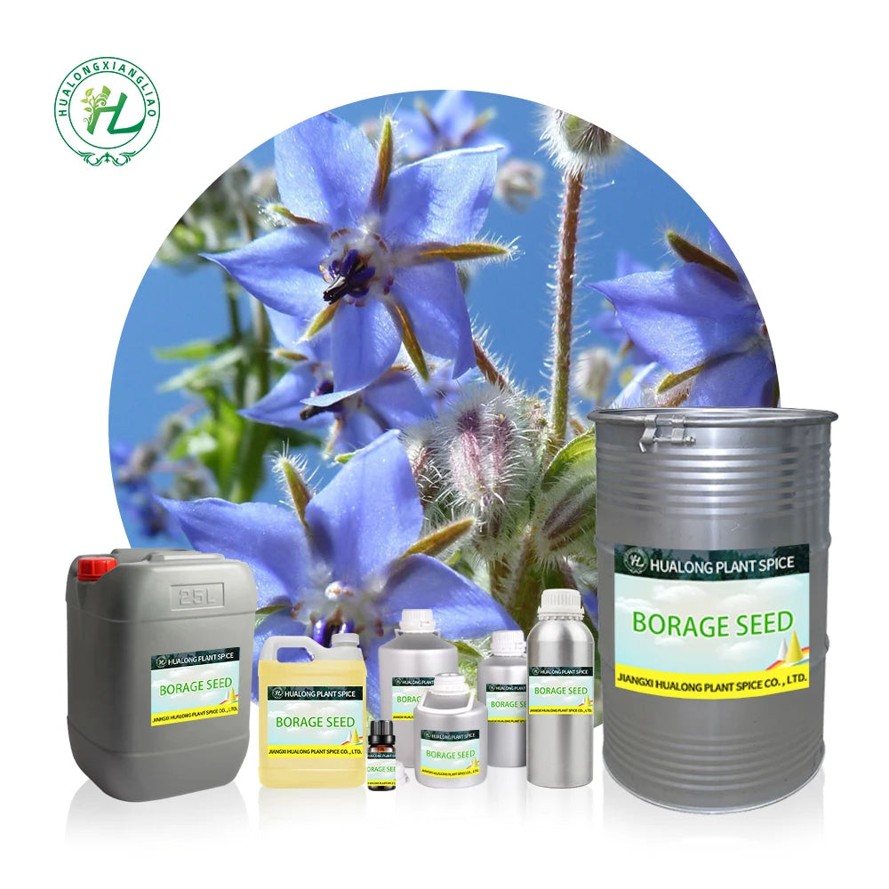 Borage Seed Oil for Capsules Skin - 100% Pure Natural Borago Officinalis Seed Cold Pressed Carrier Oil | Bulk Price 1kg