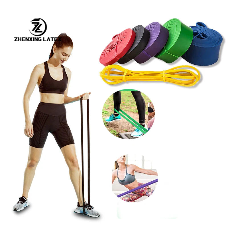 Custom logo Exercise Loop Bands Pull up and Strength Bands and Assist Long 2m Pull up Bands