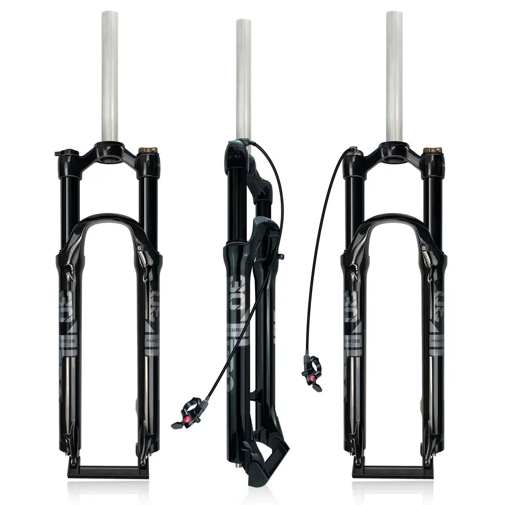 Hydraulic Lockout Oil Suspension Aluminum Alloy MTB Mountain Bike Bicycle Forks 26/27.5/29 Inch Sizes Available