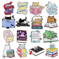 Factory Customized logo Garment Cap Lapel Pins Lovely Book Shape Enamel Pin Badge for Student Gift