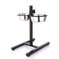 New Arrival Pet Feeder Dog Stainless Steel Collapsible Dog Bowl Can Lift Elevated Dog Bowls Protection Pet Neck