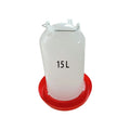 100% PP Plastic Chicken Water Drinkers 15 L Capacity Poultry Feeders and Drinkers New Condition
