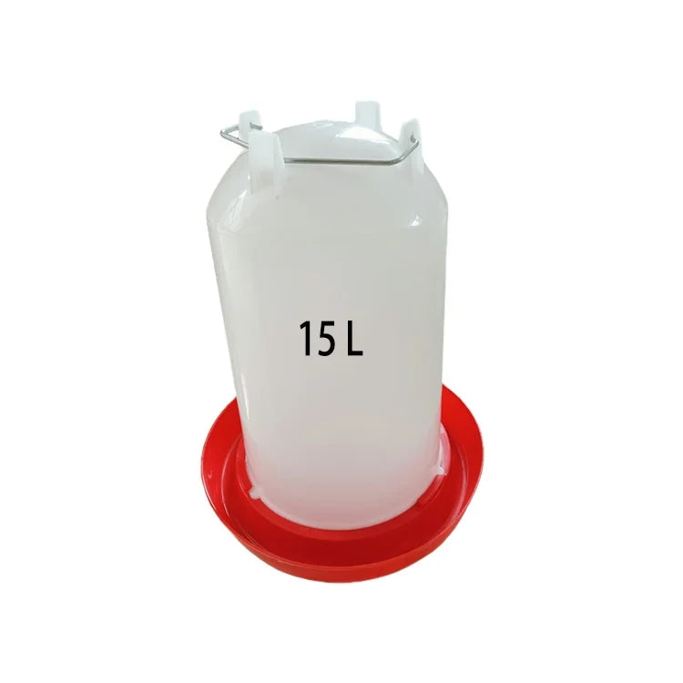 100% PP Plastic Chicken Water Drinkers 15 L Capacity Poultry Feeders and Drinkers New Condition