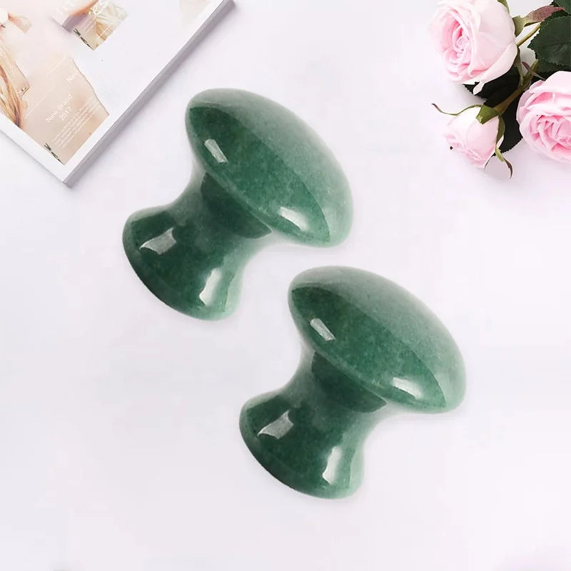 Natural Crystal Gua Sha Massage Tool for Spa Relaxing Meditation Mushroom Shape Guasha Scraping Stone