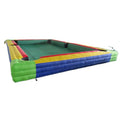 Fast air Shipping to Door 8x5m Interactive Games Inflatable Human Football Billiards Inflatable Table Snooker Pool With Balls