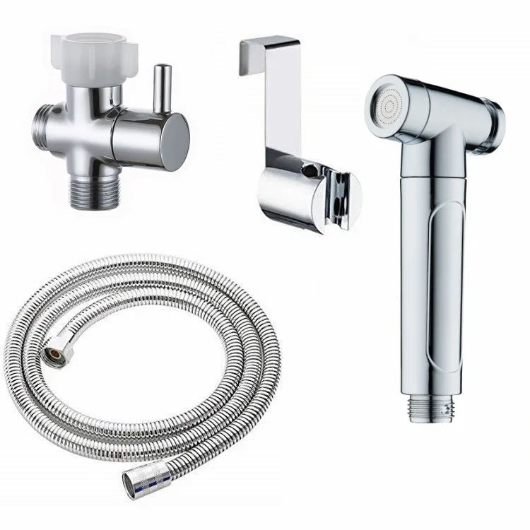 Handheld Stainless Steel Modern Bidet Toilet Sprayer Wall-mounted Easy Installation Cold Water Bathroom Personal Hygiene 3-Year