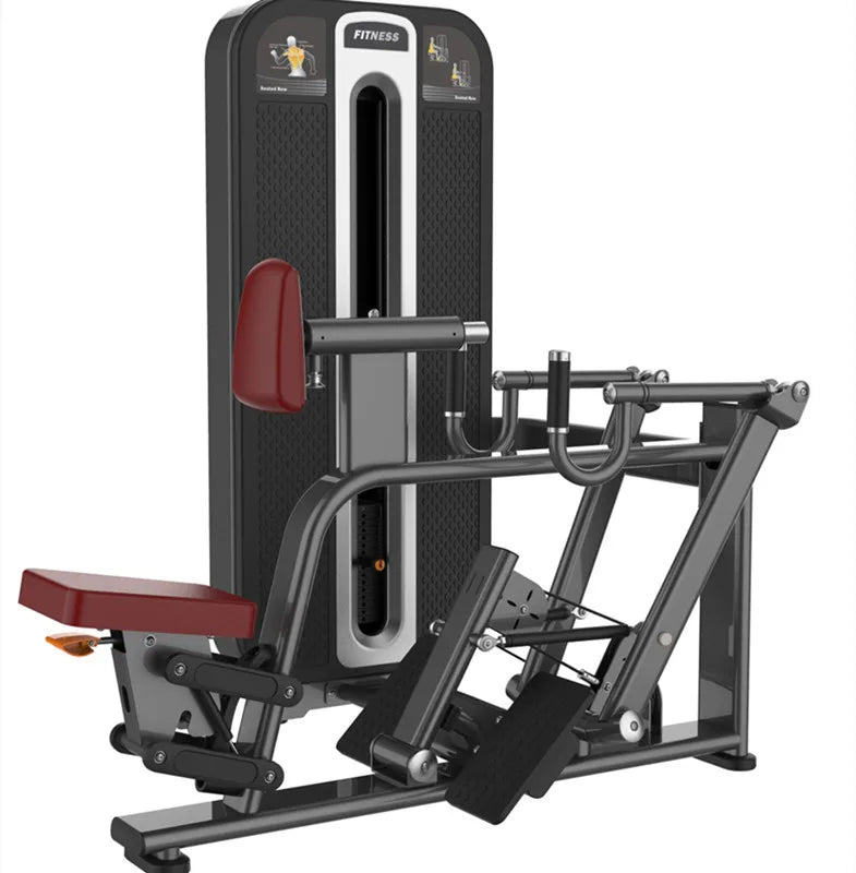 Strength Training Exercise Rowing Machine Pin Load Selection Machines Gym Rowing Fitness Gym Equipment Seated Row Machine