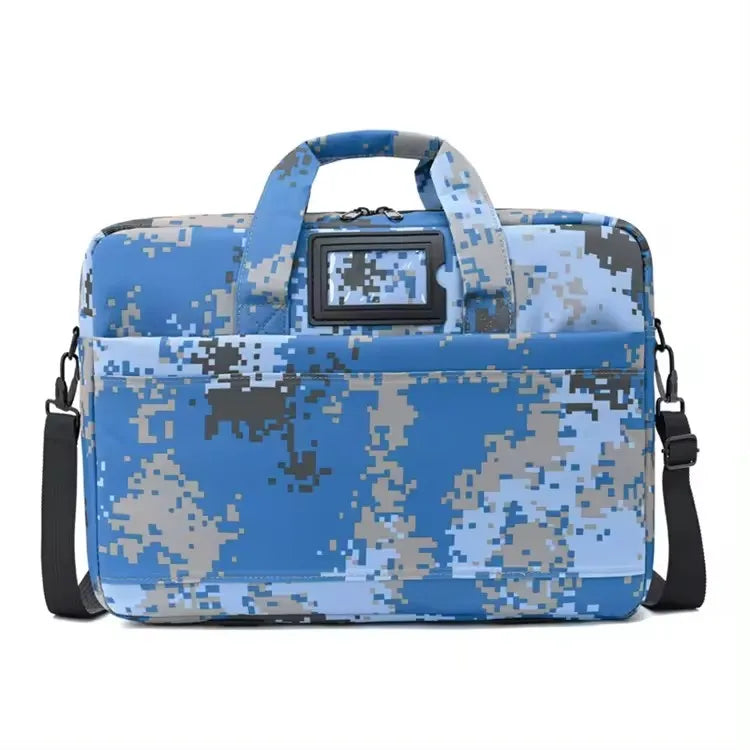 Camouflage Tactical Nylon Men Laptop Doucment Shoulder Briefcase