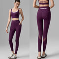 Custom Logo Premium Yoga Leggings With Phone Pockets for Female High Waist Running Tights Fitness Pants with Mesh Panel