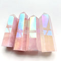 Wholesale Natural Rose Quartz Tower  Crystals Healing Stones  Aura Rose Quartz Crystal Points