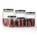 Wholesale Celar Kitchen Storage Containers 75ml to 1000ml Glass Mason Jar with Straw Hole Lid