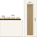 For KASARO Modern 3D Design 3D Acoustic Wall Panels Soundproof Wooden Slats for Hotel Decor Acoustic Panels
