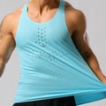 Sportswear Men Athletic Seamless Tape Sealing Quick Dry Vest Sport Running Workout Marathon Lightweight Gym Tank Top Men