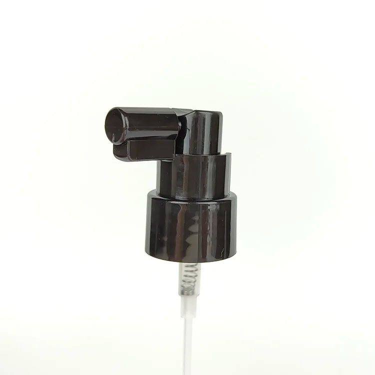 18/410 & 24/410 Medical Grade Throat Nozzle Nasal Spray Pump Long White Black Oral Sprayer Rocker PP Half Cap for Chemical Use