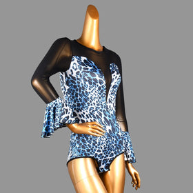 Latin Dance Clothing Body Top Women's New Ballroom Modern Training Clothes Adult Horn Top