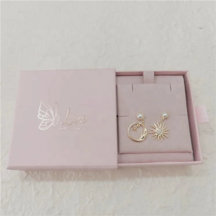 Chuanghua Custom Jewelry Packaging Printed Logo Box Necklace Pouch Box Jewelry Boxes for Earrings