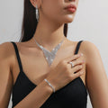 Wholesale Wedding Jewelry Set - Stunning Necklace & Earrings for Bridal Banquet Dress Accessories