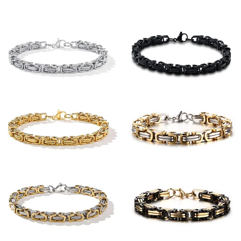 Simple Personality Fashion Men's Stainless Steel Ball Charm Bracelet No Fading No Allergy Wedding Anniversary Gift Wholesale