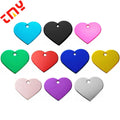 Laser Blanks Wholesale Aluminium Cat Dog Tags Custom Flag Design Heart Shape With Engraving Pet Id Metal Crafts for Dag Tag