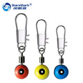 100pcs/bag Fishing Line Hook Swivels Shank Clip Connector Snap Sea Space Beans Lure Fishing Hooks Connector