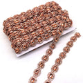 Wholesale Crystal Rhinestone Chain Trimming Rose Gold Crystal Chain Trim
