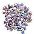 Wholesale Natural Quartz Stone Electroplated Gentone rainbow Angel Aura Amethyst Tumbled Stone for Pendant