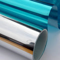One Way Vision Blue Black Silver Color Privacy Vinyl One Way Mirror Film for Windows glass privacy film