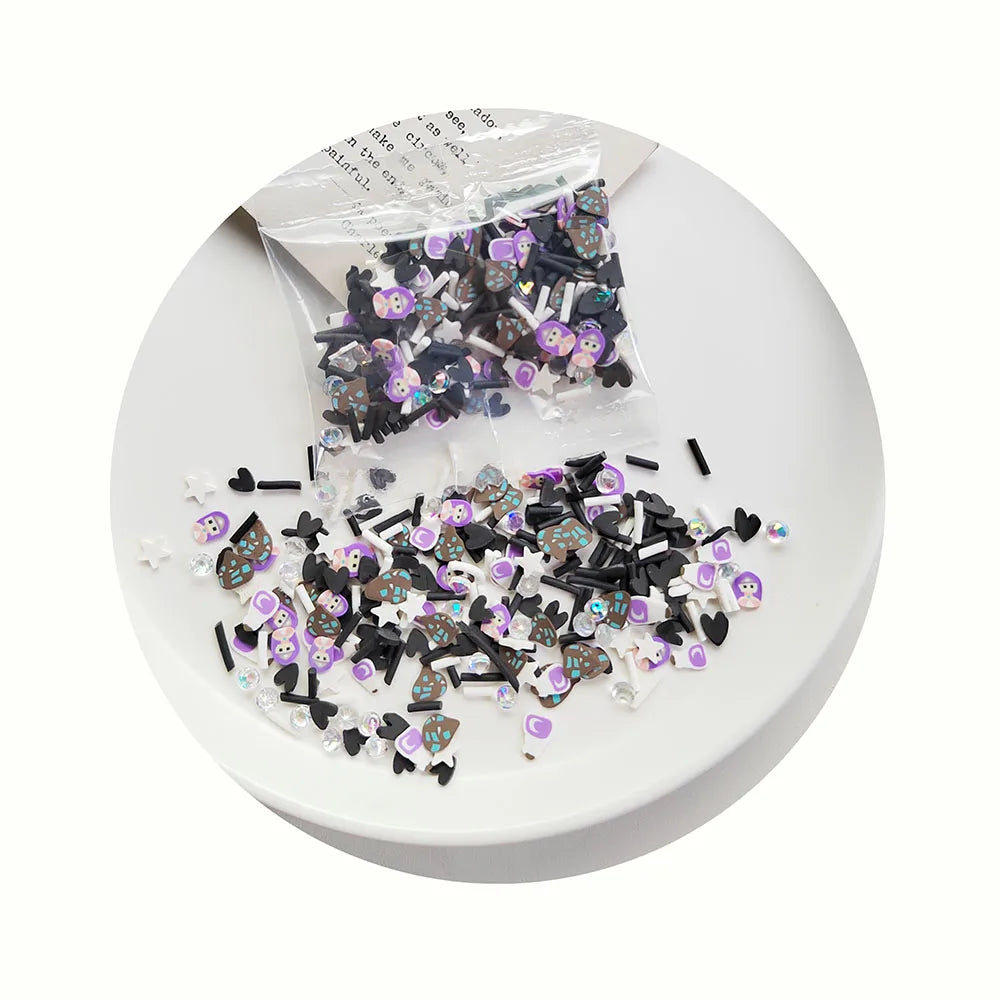 500g/bag Polymer Clay Princess Girl Sprinkles for Slime and Any DIY Project