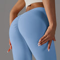Outdoor Running Fitness Sports Leggings for Women Breathable Quick Dry Peach Scrunch Booty Workout Tight Yoga Pants