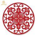 Hot Sale Red Revival Charger Plate Luxury European Western Tableware Bone China Colored Dinner Plate