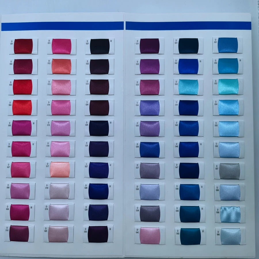 Recycled Stocked Multi Colors 100% Polyester Bright Satin Fabric Sateen Fabric