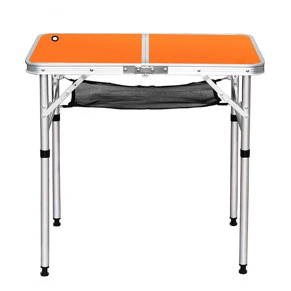 Portable Adjustable Camping Folding Table 4ft Ultralight Camping Folding Desk Camping Folding Tea Table for RV BBQ Picnic