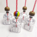 Ready for Shipment 375ml Mini Tequila Bottles Acrylic Water Reusable Cup Mini Tequila Bottles with Wooden Stopper