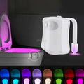 Smart Rechargeable Toilet Bowl Light Motion Sensor RGB Night Light 8 Colors LED UV Toilet Led Bowl Light for Home Bathroom