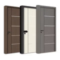 Factory Modern Design Soundproof Wood Prehung Interior Veneer Slab Doors Solid Wooden Moulded Door Finished Surface for House