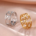 Myshape Ichthys Jesus Fish Christian Symbol Stainless Steel Cross Ring Promise of Eternity Catholic Amulet Couple Rings