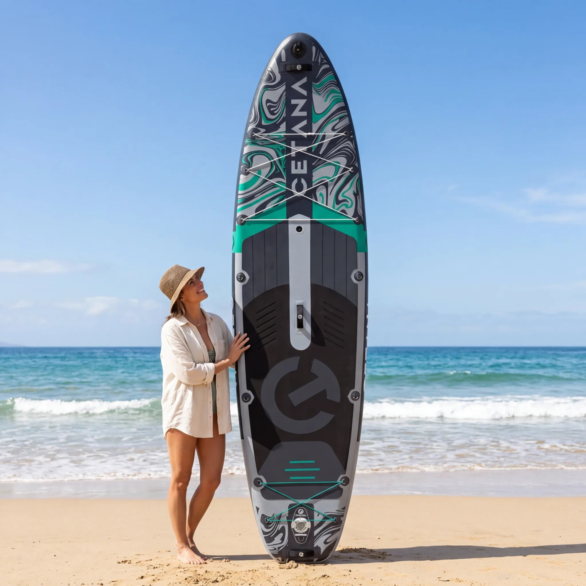 EU Warehouse 11'6"*35"*6"Sup Board Double Layer PVC Plastic Stand up Paddle Board for Touring Inflatable Paddle Board