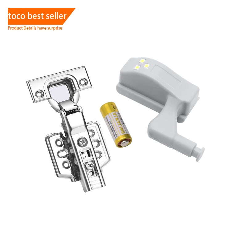 Auto Opening LED Door Hinge Lamp Mini Sensor Cabinet Wardrobe Inner Hinge Packing Sensor LED Light