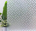 Static Cling Window Film Removable Glass Door Privacy Film Glueless PVC Transparent Decorative Film